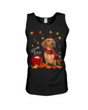 Hot Chocolate - Red Dachshund Unisex Tank tile