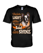 Shine - French Bulldog 2 V-Neck T-Shirt tile