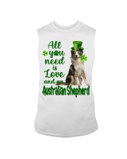 Lucky Need - BLUE MERLE Australian Shepherd Sleeveless Tee tile