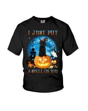 Spell - BLACK Labradoodle Youth T-Shirt tile