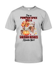 Pumpkin Girl - Siberian Huskies Classic T-Shirt front