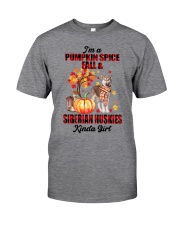 Pumpkin Girl - Siberian Huskies Classic T-Shirt tile