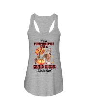 Pumpkin Girl - Siberian Huskies Ladies Flowy Tank tile
