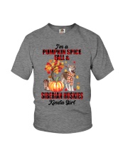 Pumpkin Girl - Siberian Huskies Youth T-Shirt tile