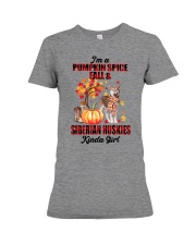 Pumpkin Girl - Siberian Huskies Premium Fit Ladies Tee tile