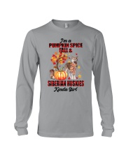 Pumpkin Girl - Siberian Huskies Long Sleeve Tee tile