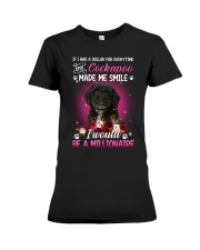 Millionaire - BLACK Cockapoo Premium Fit Ladies Tee tile
