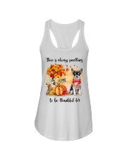 Thankful For - BLACK Chihuahua Ladies Flowy Tank tile