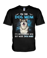 Dog Hair - Alaskan Malamute V-Neck T-Shirt tile