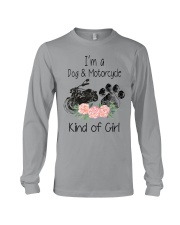 Girl love Dog and Motorcycle Long Sleeve Tee tile