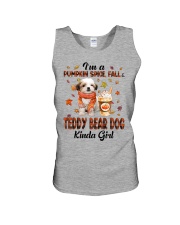 Pumpkin Kinda - Teddy Bear Dog Unisex Tank tile