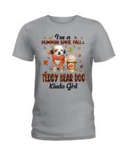 Pumpkin Kinda - Teddy Bear Dog Ladies T-Shirt tile
