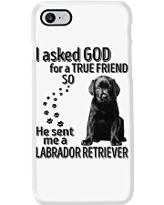 I asked God - Labrador retriever Phone Case tile