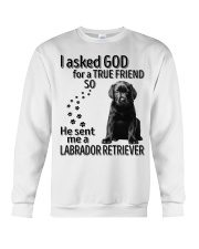 I asked God - Labrador retriever Crewneck Sweatshirt tile