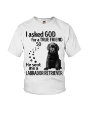 I asked God - Labrador retriever Youth T-Shirt tile