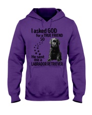 I asked God - Labrador retriever Hooded Sweatshirt front
