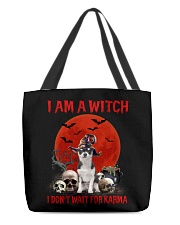 Karma - BLACK Chihuahua All-Over Tote tile