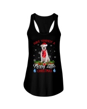 Little Christmas - American Bulldog 2 Ladies Flowy Tank tile