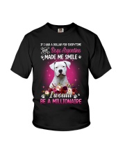 Millionaire - Dogo Argentino Youth T-Shirt tile
