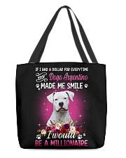 Millionaire - Dogo Argentino All-Over Tote tile