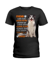 Playmate - Blue Merle Collie Ladies T-Shirt tile