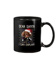 Dear Santa Long Haired Dachshund Mug tile
