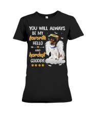 Hardest Goodbye - Rat Terrier 2 Premium Fit Ladies Tee tile