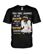 Hardest Goodbye - Rat Terrier 2 V-Neck T-Shirt tile