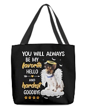 Hardest Goodbye - Rat Terrier 2 All-Over Tote tile