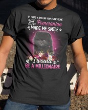Millionaire - BLACK Pomeranian Classic T-Shirt apparel-classic-tshirt-lifestyle-28