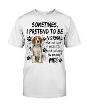 Sometimes - beagle Classic T-Shirt front
