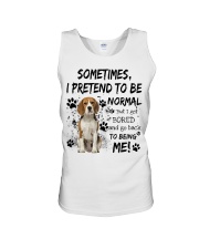 Sometimes - beagle Unisex Tank tile