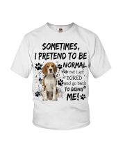 Sometimes - beagle Youth T-Shirt tile