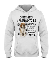 Sometimes - beagle Hooded Sweatshirt tile