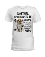 Sometimes - beagle Ladies T-Shirt tile