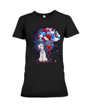 Balloons love 4th - Bedlington Terrier Premium Fit Ladies Tee tile