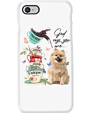 Chosen - CREAM Keeshond Phone Case tile