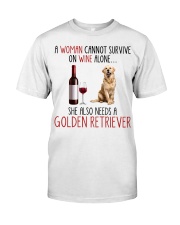 She Also Needs - Golden Retriever Dog Classic T-Shirt front