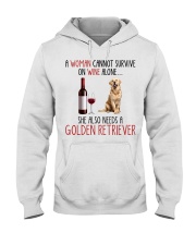 She Also Needs - Golden Retriever Dog Hooded Sweatshirt tile