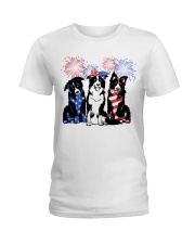American Border Collie Ladies T-Shirt tile