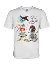 Chosen - German Shorthaired Pointer V-Neck T-Shirt tile