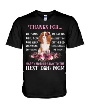 Thanks Mom - Cavalier King Charles Spaniel 1 V-Neck T-Shirt tile