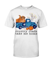 156 Country Roads Dachshund 2 Classic T-Shirt front