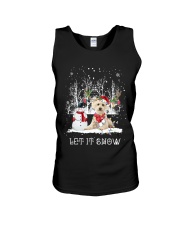 Xmas Reindeer - Cream GoldenDoodle Unisex Tank tile