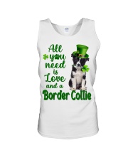 Lucky Need - Border Collie Unisex Tank tile