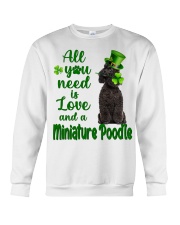 Lucky Need - BLACK Miniature Poodle Crewneck Sweatshirt tile