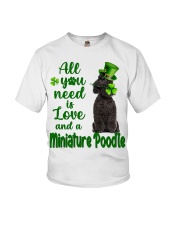 Lucky Need - BLACK Miniature Poodle Youth T-Shirt tile