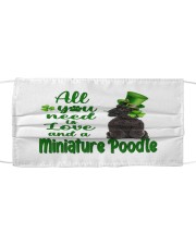 Lucky Need - BLACK Miniature Poodle Mask tile