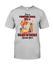 Pumpkin Girl - Golden Retriever 2 Classic T-Shirt front