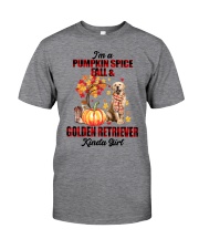 Pumpkin Girl - Golden Retriever 2 Classic T-Shirt tile